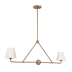 Crystorama Xavier 2 Light Vibrant Gold Plus White Chandelier
