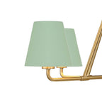 Crystorama XAV-B9304-VG-GR Vibrant Gold,Green Xavier 4 Light Vibrant Gold Plus Green Chandelier Image 2