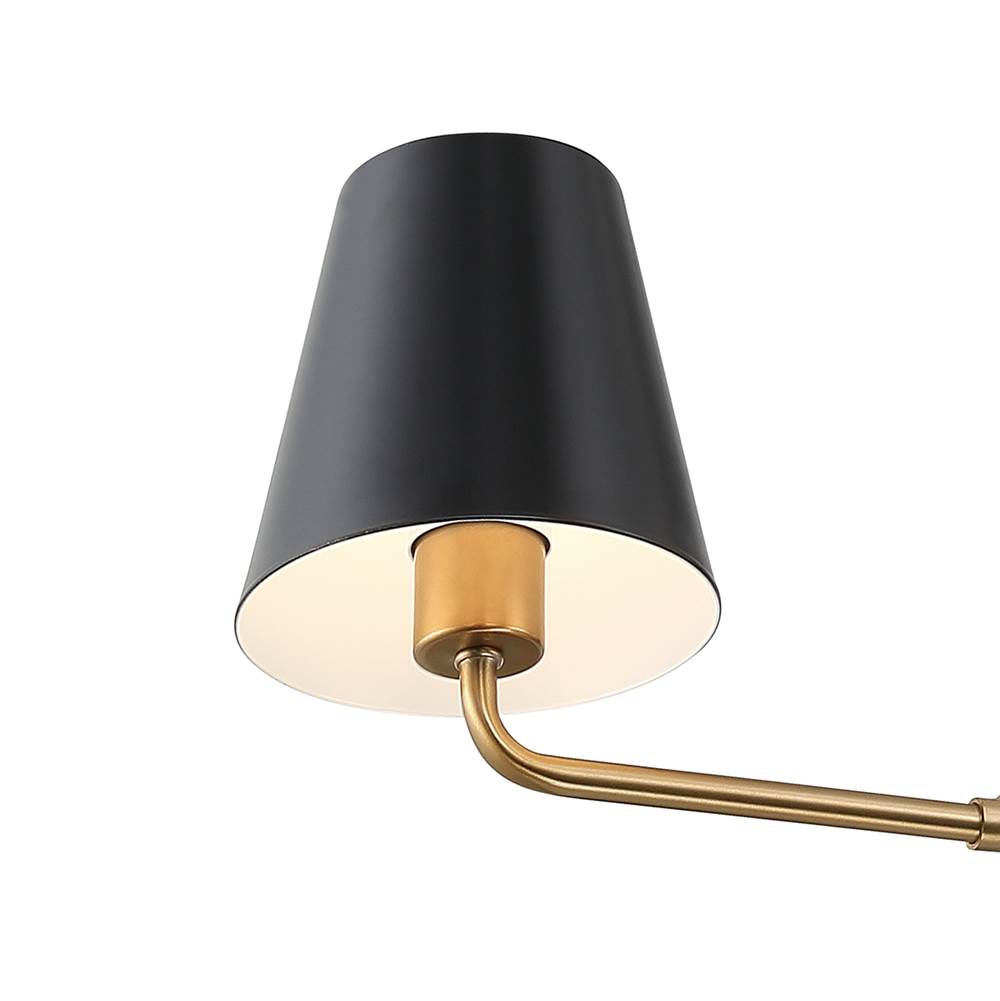 Crystorama XAV-B9304-VG Vibrant Gold Xavier 4 Light Vibrant Gold Chandelier Image 4