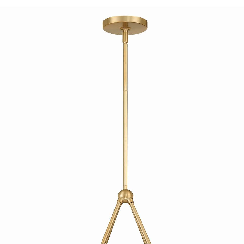 Crystorama XAV-B9304-VG Vibrant Gold Xavier 4 Light Vibrant Gold Chandelier Image 3