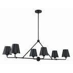 Crystorama XAV-B9306-MK Matte Black Xavier 6 Light Matte Black Chandelier Image 6
