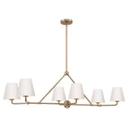 Crystorama Xavier 6 Light Vibrant Gold Plus White Chandelier