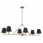 Crystorama Xavier 6 Light Matte Black Chandelier