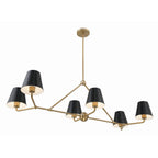 Crystorama XAV-B9306-VG Vibrant Gold Xavier 6 Light Vibrant Gold Chandelier Image 6