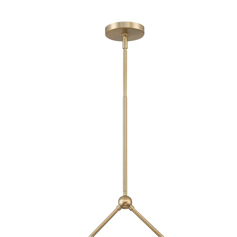 Crystorama XAV-B9306-VG Vibrant Gold Xavier 6 Light Vibrant Gold Chandelier Image 4