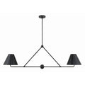 Crystorama XAV-B9307-MK Matte Black Xavier 4 Light Matte Black Chandelier Image 1