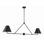 Crystorama Xavier 4 Light Matte Black Chandelier