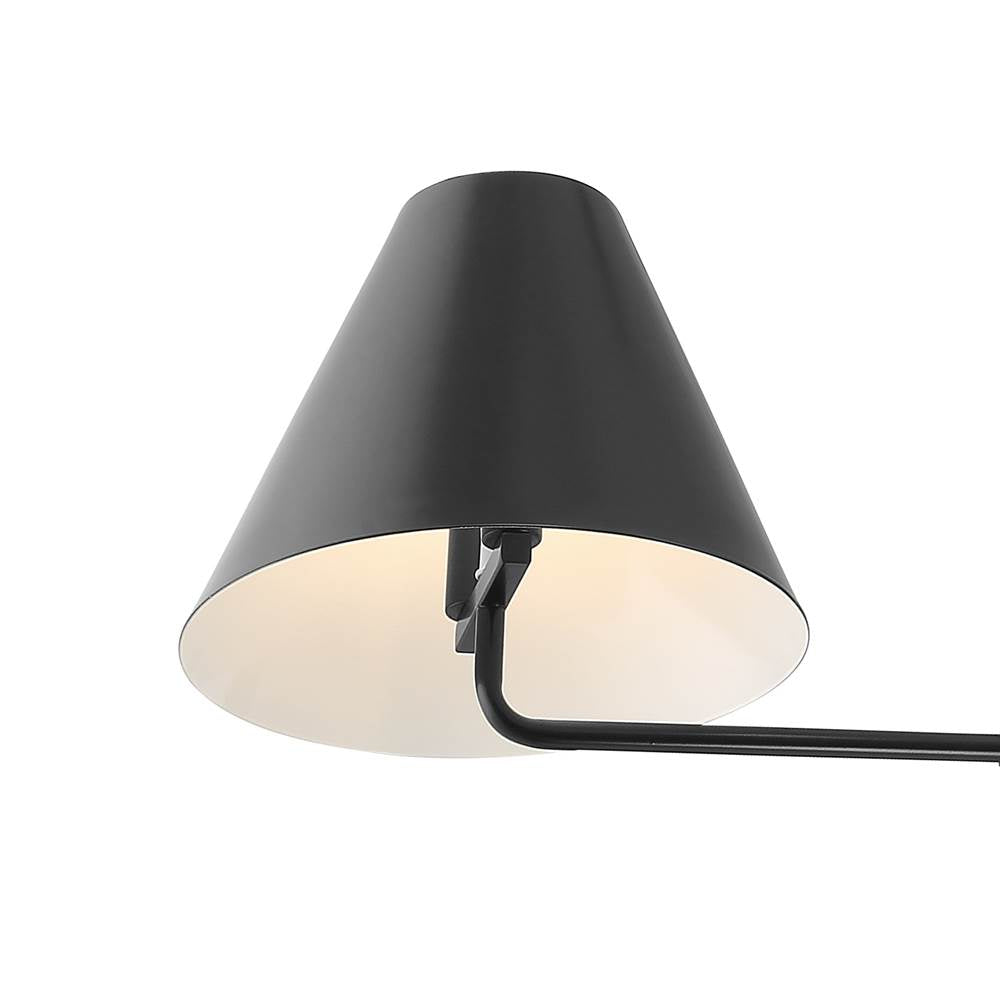 Crystorama XAV-B9307-MK Matte Black Xavier 4 Light Matte Black Chandelier Image 4