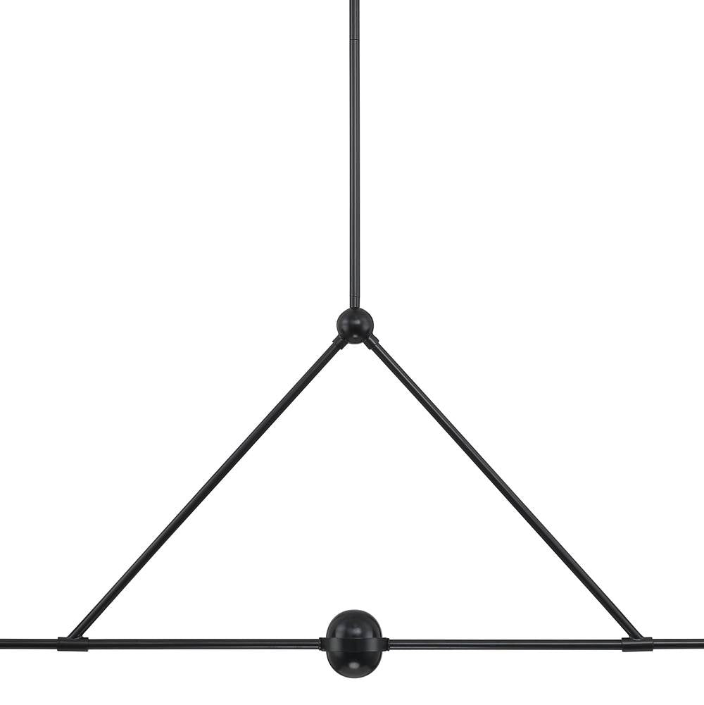 Crystorama XAV-B9307-MK Matte Black Xavier 4 Light Matte Black Chandelier Image 3
