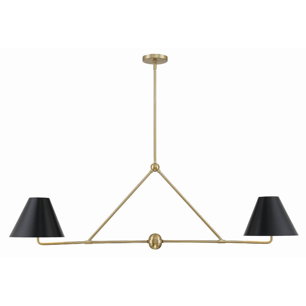 Crystorama XAV-B9307-VG Vibrant Gold Xavier 4 Light Vibrant Gold Chandelier Image 1