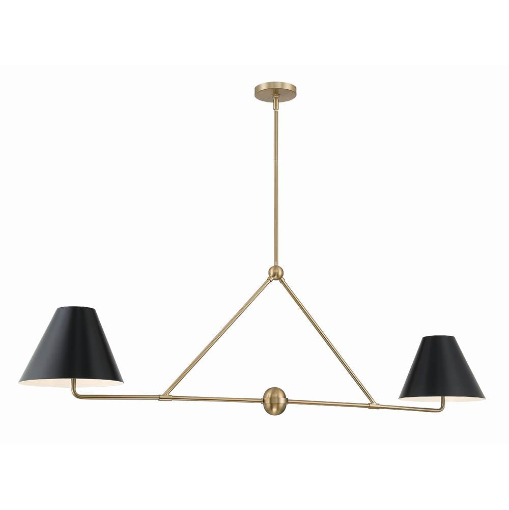 Crystorama Xavier 4 Light Matte Black Chandelier