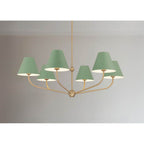 Crystorama XAV-B9316-VG-GR Vibrant Gold,Green Xavier 6 Light Vibrant Gold Plus Green Chandelier Image 2