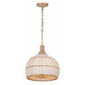 Crystorama ZAN-9003-SG Soft Gold Zanzibar 3 Light Soft Gold Pendant Image 1