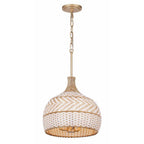 Crystorama ZAN-9003-SG Soft Gold Zanzibar 3 Light Soft Gold Pendant Image 1