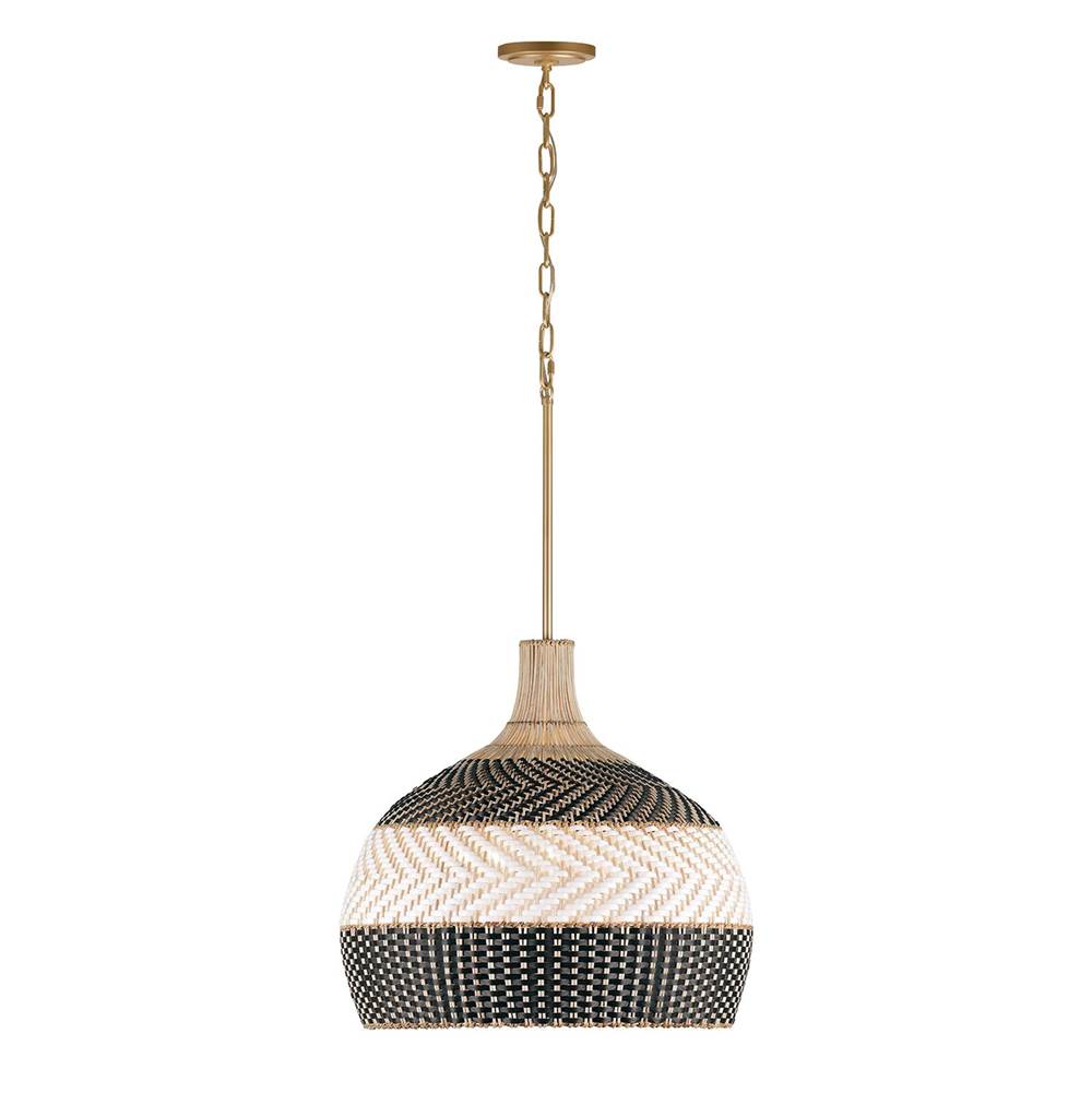 Crystorama ZAN-9005-SG-MK Soft Gold Zanzibar 5 Light Soft Gold Plus Matte Black Pendant Image 5