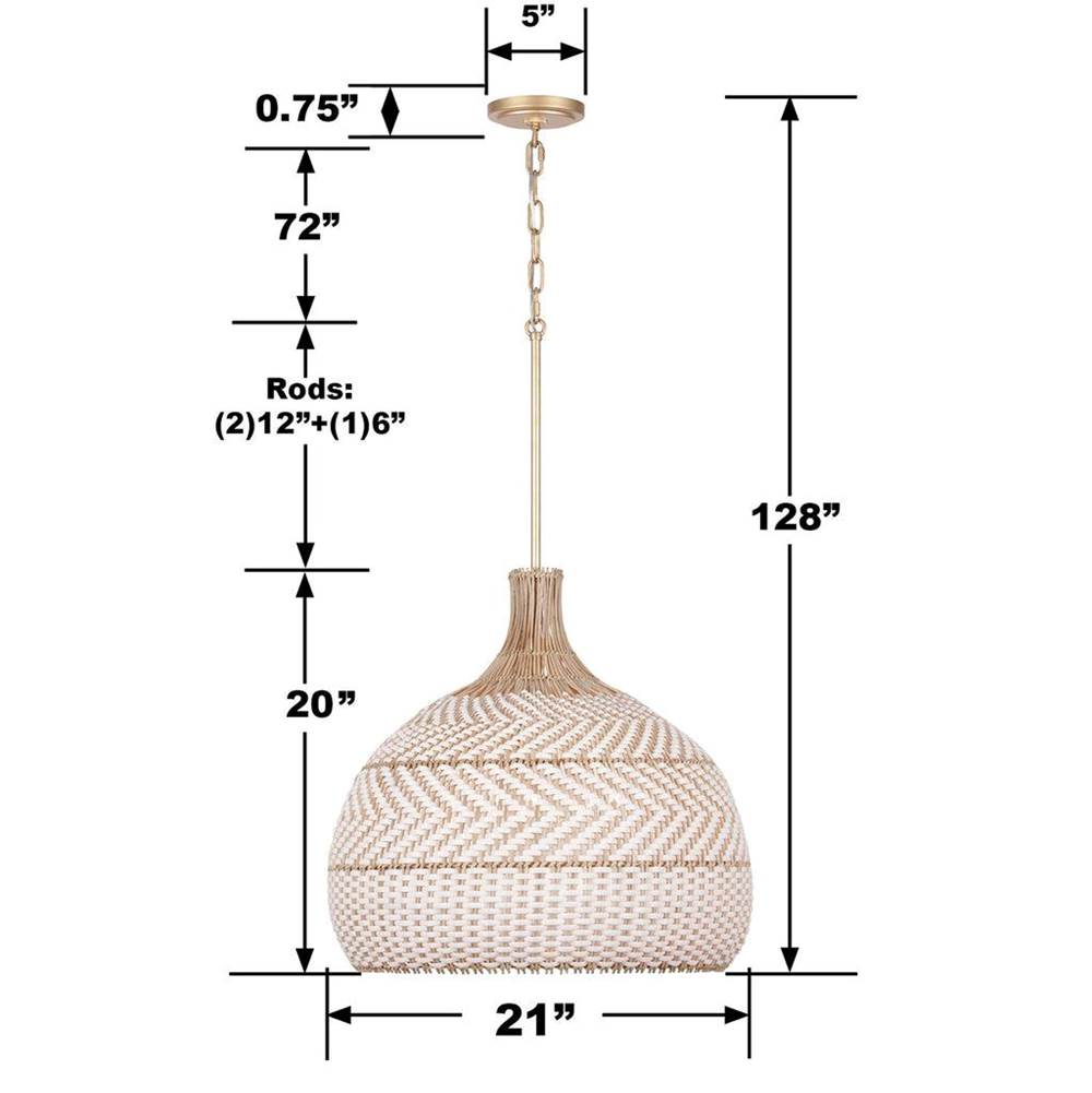 Crystorama ZAN-9005-SG Soft Gold Zanzibar 5 Light Soft Gold Chandelier Image 3