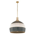 Crystorama ZAN-9006-SG-MK Soft Gold Zanzibar 6 Light Soft Gold Plus Matte Black Pendant Image 1