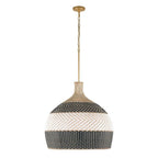 Crystorama ZAN-9006-SG-MK Soft Gold Zanzibar 6 Light Soft Gold Plus Matte Black Pendant Image 5