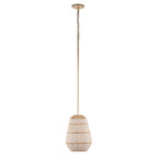 Crystorama ZAN-9011-SG Soft Gold Zanzibar 1 Light Soft Gold Pendant Image 1