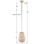 Crystorama ZAN-9011-SG Soft Gold Zanzibar 1 Light Soft Gold Pendant Image 2