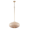Crystorama ZAN-9014-SG Soft Gold Zanzibar 4 Light Soft Gold Pendant Image 1