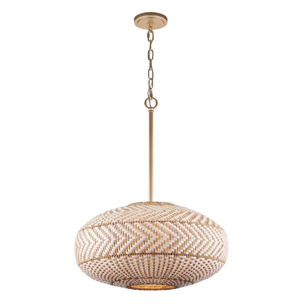 Crystorama ZAN-9014-SG Soft Gold Zanzibar 4 Light Soft Gold Pendant Image 7