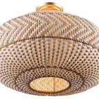 Crystorama ZAN-9014-SG_CEILING Soft Gold Zanzibar 4 Light Soft Gold Semi Flush Image 8