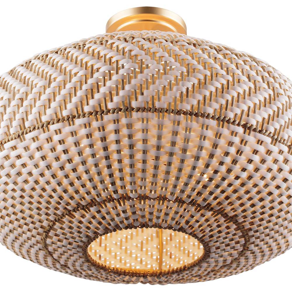 Crystorama ZAN-9014-SG_CEILING Soft Gold Zanzibar 4 Light Soft Gold Semi Flush Image 8
