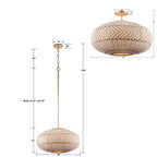 Crystorama ZAN-9014-SG Soft Gold Zanzibar 4 Light Soft Gold Pendant Image 2