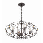Crystorama Zucca 4 Light English Bronze  Plus  Antique Gold Chandelier