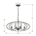 Crystorama ZUC-A9034-EB-GA English Bronze,Antique Gold Zucca 4 Light English Bronze  Plus  Antique Gold Chandelier Image 2