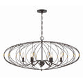 Crystorama ZUC-A9036-EB-GA English Bronze,Antique Gold Zucca 6 Light English Bronze  Plus  Antique Gold Chandelier Image 1