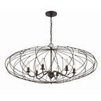 Crystorama Zucca 6 Light English Bronze  Plus  Antique Gold Chandelier
