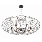 Crystorama ZUC-A9036-EB-GA English Bronze,Antique Gold Zucca 6 Light English Bronze  Plus  Antique Gold Chandelier Image 7