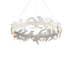 Currey And Company 9000-1262 Gesso White Tijereta White Chandelier Image 4