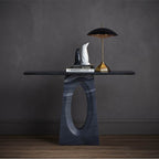 Currey And Company 3000-0258 Black Demi Black Console Table Image 2