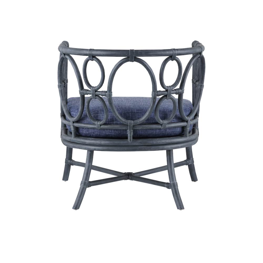 Currey And Company 7000-0622 Indigo Tegal Navy Chair, Finn Indigo Image 2