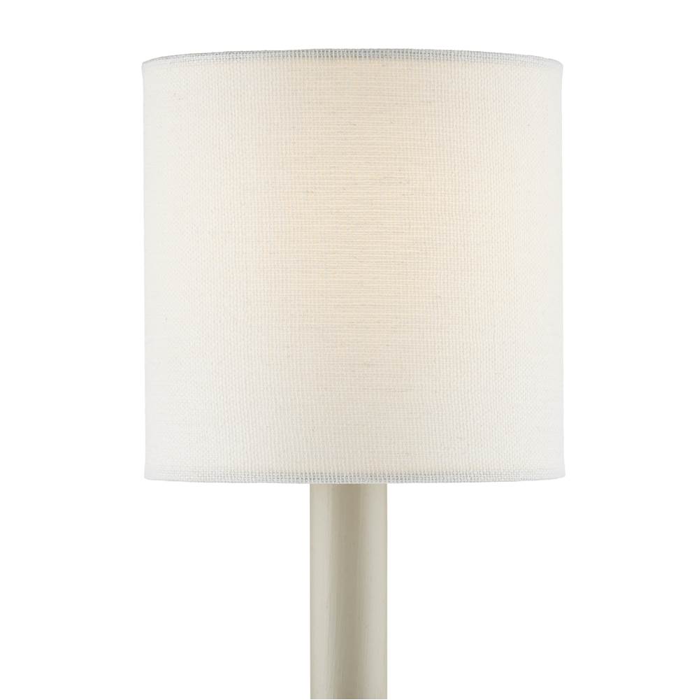 Currey And Company 0900-0023 Off White Off-white Fine Grasscloth Drum Chandelier Shade Image 1