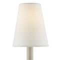 Currey And Company 0900-0024 Off White Off-white Fine Grasscloth Tapered Chandelier Shade Image 1