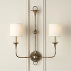 Currey And Company 0900-0024 Off White Off-white Fine Grasscloth Tapered Chandelier Shade Image 4