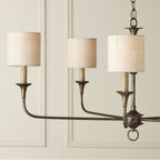 Currey And Company 0900-0026 Light Natural Ivory Fine Grasscloth Drum Chandelier Shade Image 3