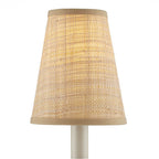 Currey And Company 0900-0027 Natural Natural Grasscloth Tapered Chandelier Shade Image 1