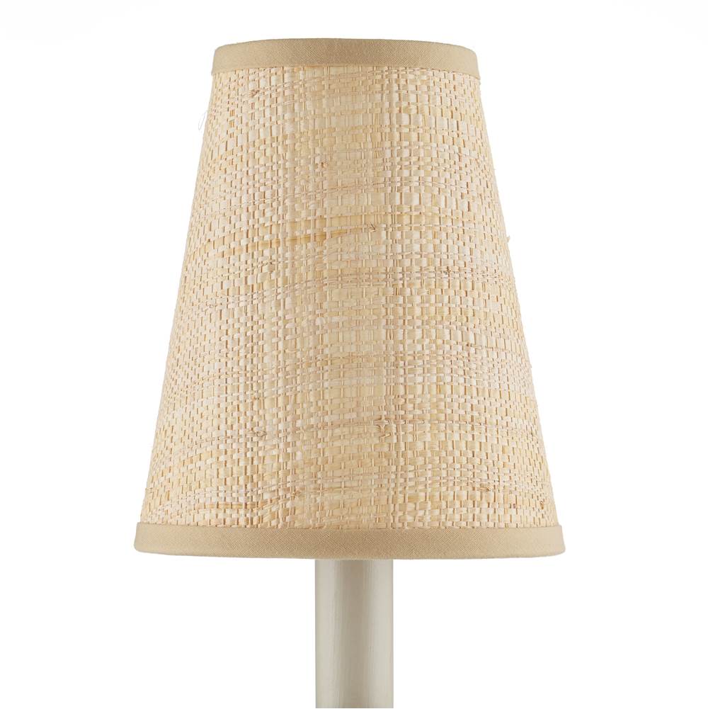 Currey And Company  Natural Grasscloth Tapered Chandelier Shade