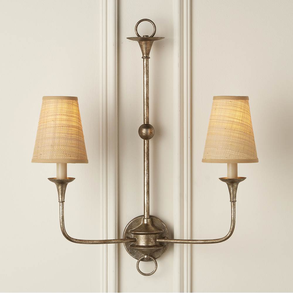 Currey And Company 0900-0027 Natural Natural Grasscloth Tapered Chandelier Shade Image 4