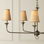 Currey And Company 0900-0027 Natural Natural Grasscloth Tapered Chandelier Shade Image 3
