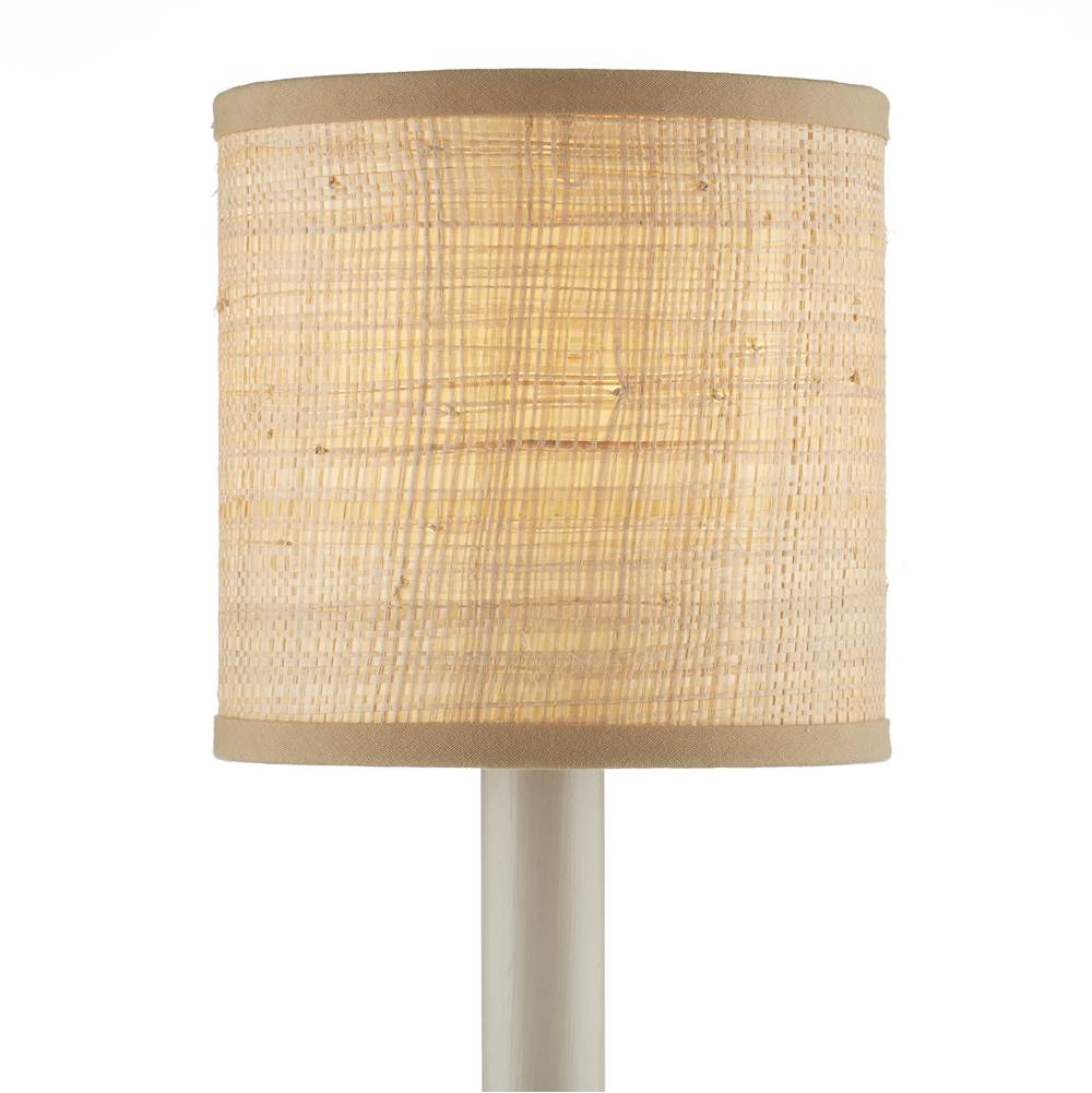 Currey And Company 0900-0028 Natural Natural Grasscloth Drum Chandelier Shade Image 1