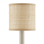 Currey And Company  Natural Grasscloth Drum Chandelier Shade