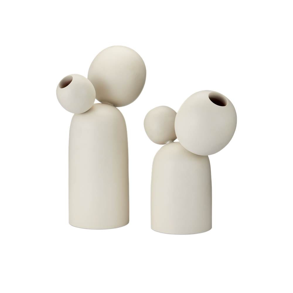 Currey And Company 1200-0970 Ivory Ensemble Object Set Of 2 Image 1