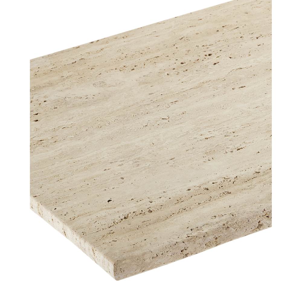 Currey And Company 3000-0286 Natural Beige Demi Travertine Console Table Image 5