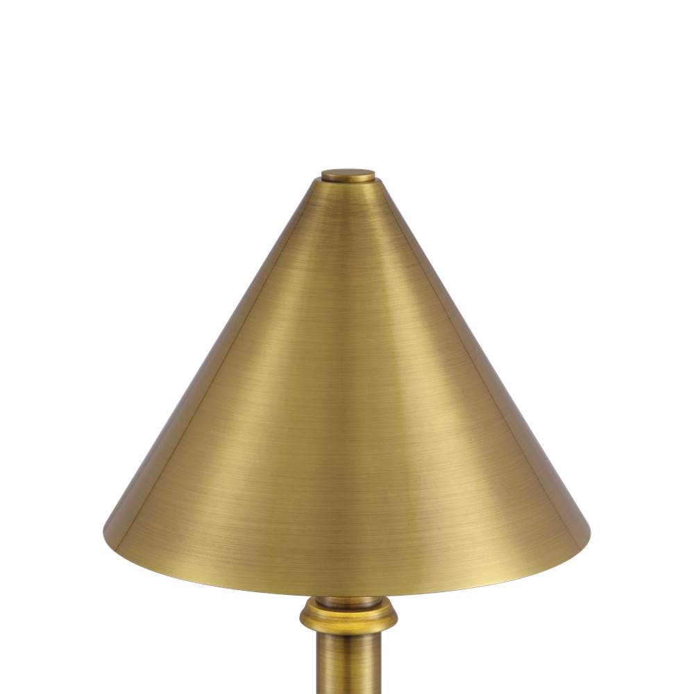 Currey And Company  Traipse Brass Cordless Table Lamp